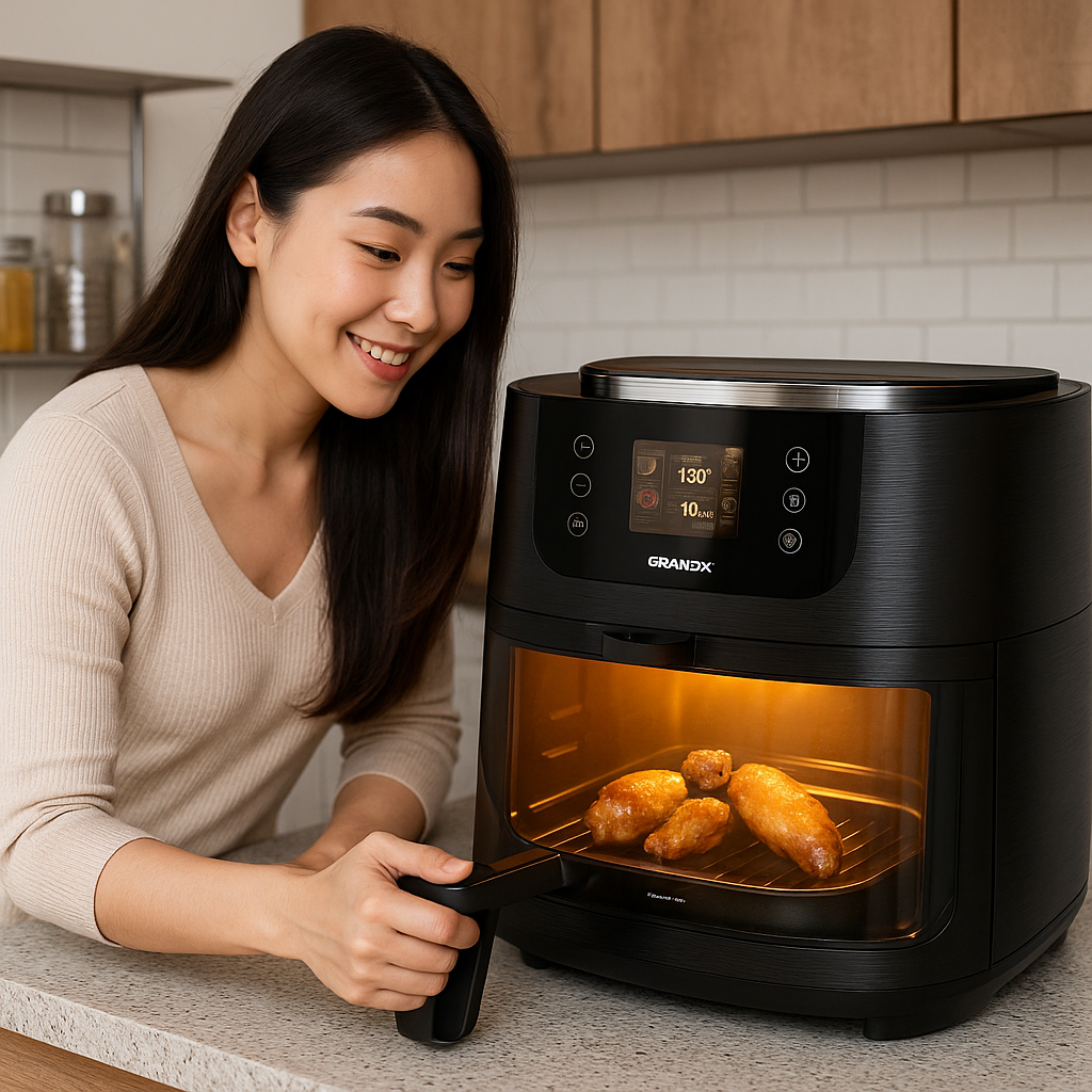 Cách sử dụng nồi chiên không dầu AI GrandX chuẩn nhất 2025