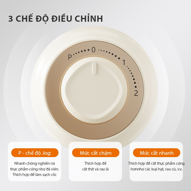 Máy Xay Sinh Tố 500W 3 Cối Gaabor JM-16M01A - Ảnh 2