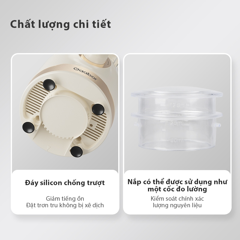 Máy xay sinh tố 500W 3 cối Gaabor JM-16M01A